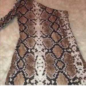 One shoulder mini dress